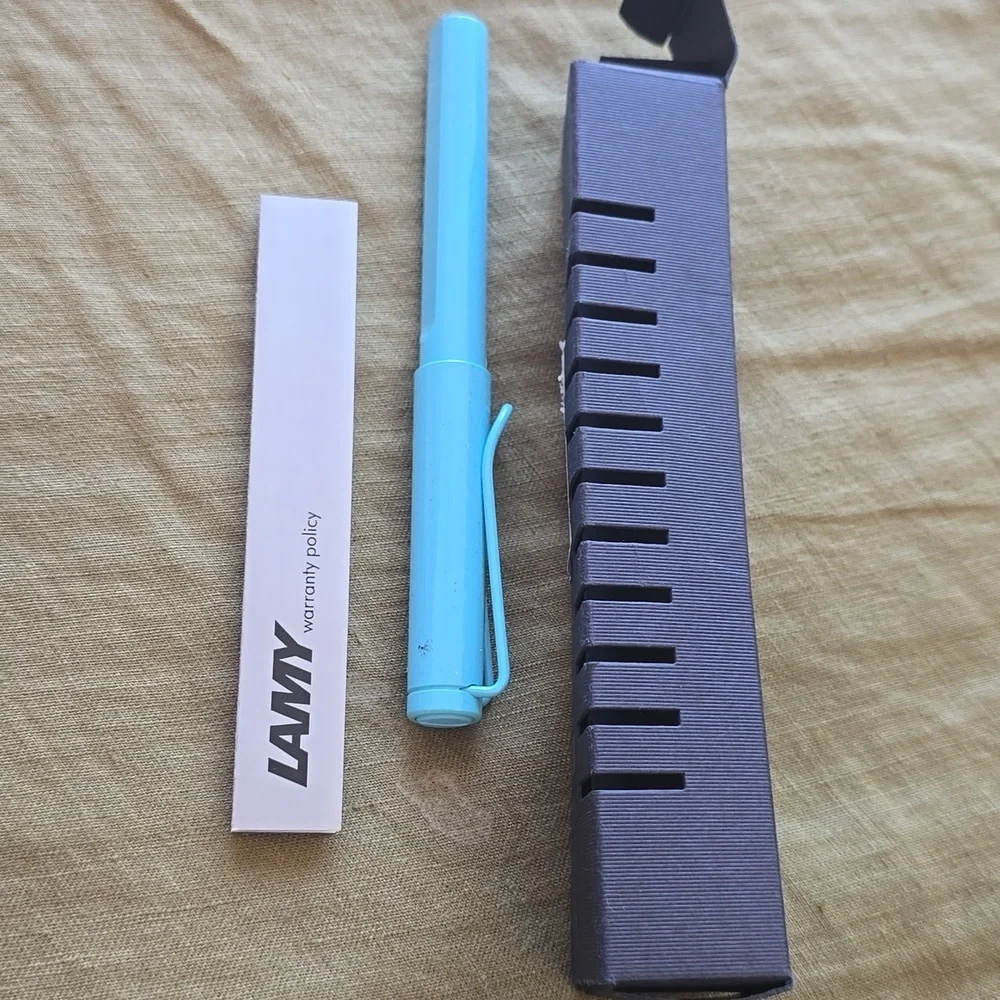 ❤️BUY 10 GET 5 FREE  LAMY Safari Rollerball, Aquasky, Size 6.25